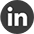 LinkedIn logo in black and white